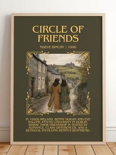 Circle of Friends Minimalist Book Poster by Maeve Binchy – image 2