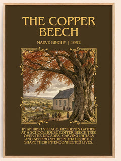 The Copper Beech Minimalist Book Poster by Maeve Binchy – image 1