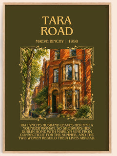 Tara Road Minimalist Book Poster by Maeve Binchy – image 1