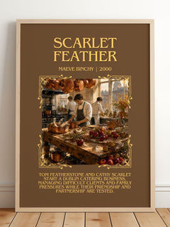 Scarlet Feather Minimalist Book Poster by Maeve Binchy – image 2