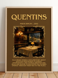 Quentins Minimalist Book Poster by Maeve Binchy – image 2