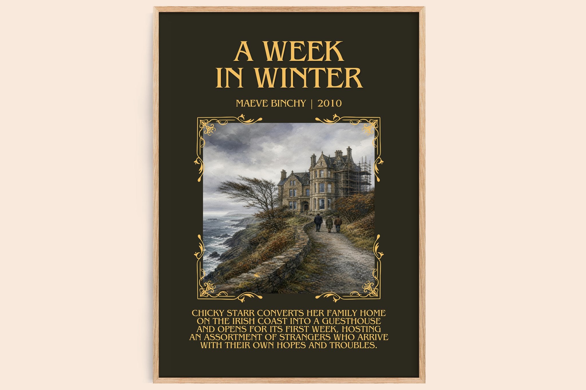 A Week in Winter Minimalist Book Poster by Maeve Binchy
