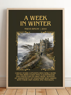 A Week in Winter Minimalist Book Poster by Maeve Binchy – image 2