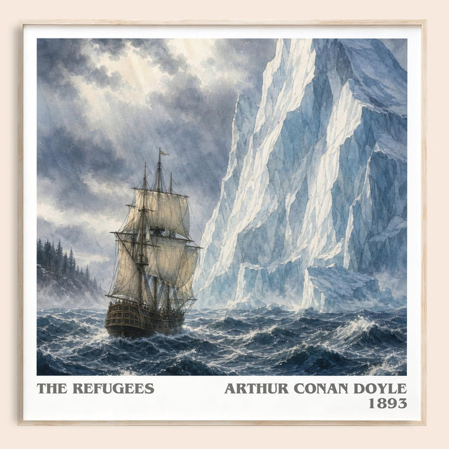 The Refugees Literary Art Print by Arthur Conan Doyle