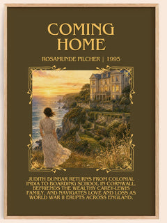 Coming Home Minimalist Book Poster by Rosamunde Pilcher – image 1
