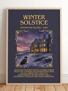 Winter Solstice Minimalist Book Poster by Rosamunde Pilcher – image 2