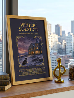 Winter Solstice Minimalist Book Poster by Rosamunde Pilcher – image 3