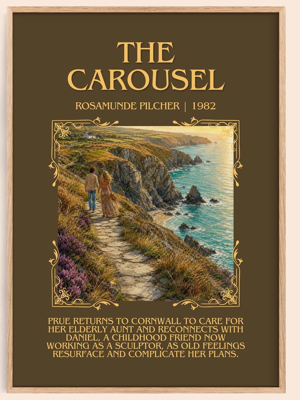 The Carousel Minimalist Book Poster by Rosamunde Pilcher – book poster