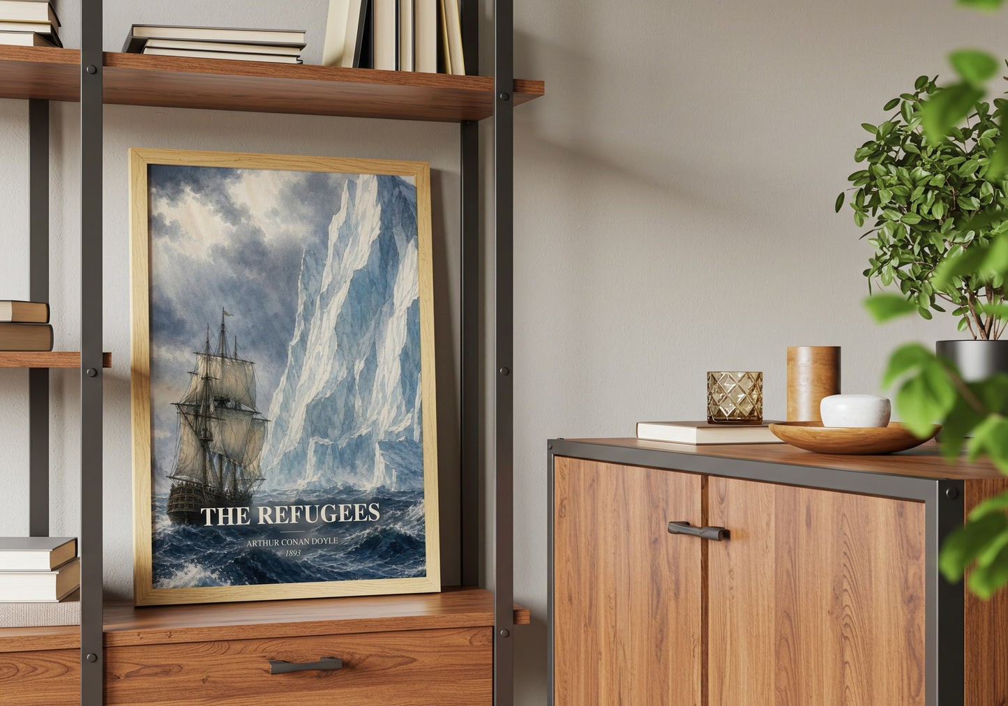 The Refugees book watercolour illustration paper finish options – matte satin gloss