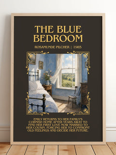 The Blue Bedroom Minimalist Book Poster by Rosamunde Pilcher – image 2