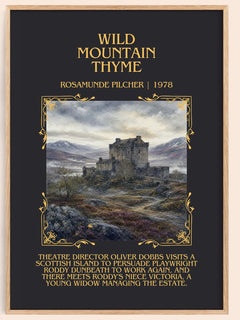 Wild Mountain Thyme Minimalist Book Poster by Rosamunde Pilcher – image 1