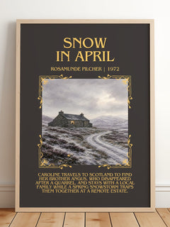 Snow in April Minimalist Book Poster by Rosamunde Pilcher – image 2