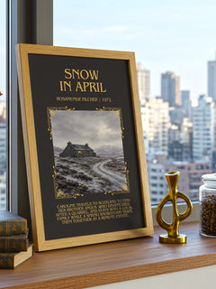 Snow in April Minimalist Book Poster by Rosamunde Pilcher – image 3