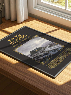 Snow in April Minimalist Book Poster by Rosamunde Pilcher – image 4