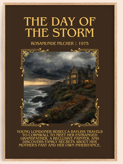 The Day of the Storm Minimalist Book Poster by Rosamunde Pilcher – image 1