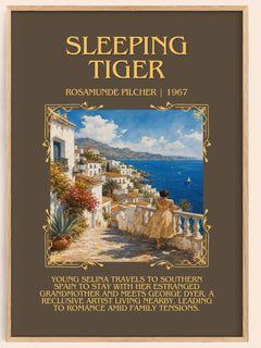 Sleeping Tiger Minimalist Book Poster by Rosamunde Pilcher – image 1