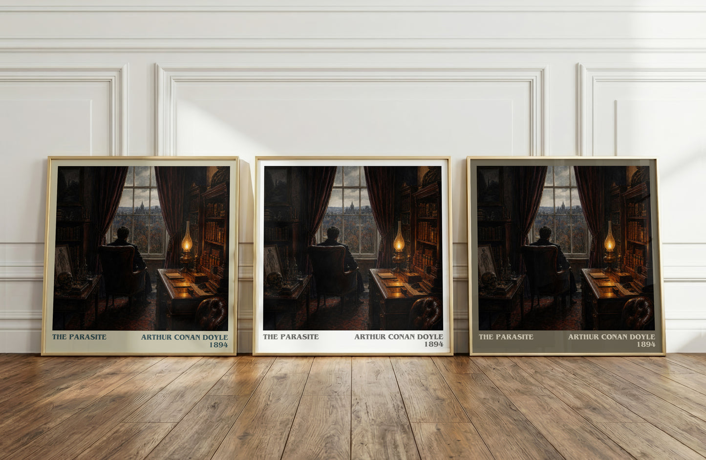 The Parasite literary art print colour and style options – Arthur Conan Doyle book art