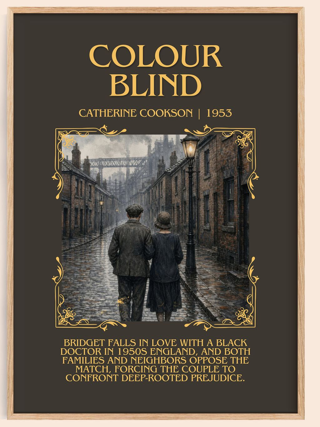 Colour Blind Minimalist Book Poster by Catherine Cookson – book poster
