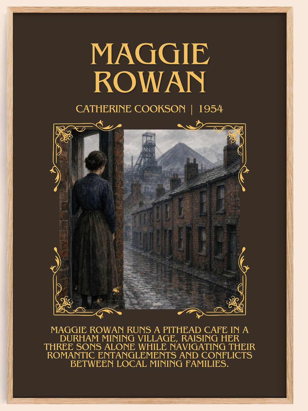 Maggie Rowan Minimalist Book Poster by Catherine Cookson – book poster