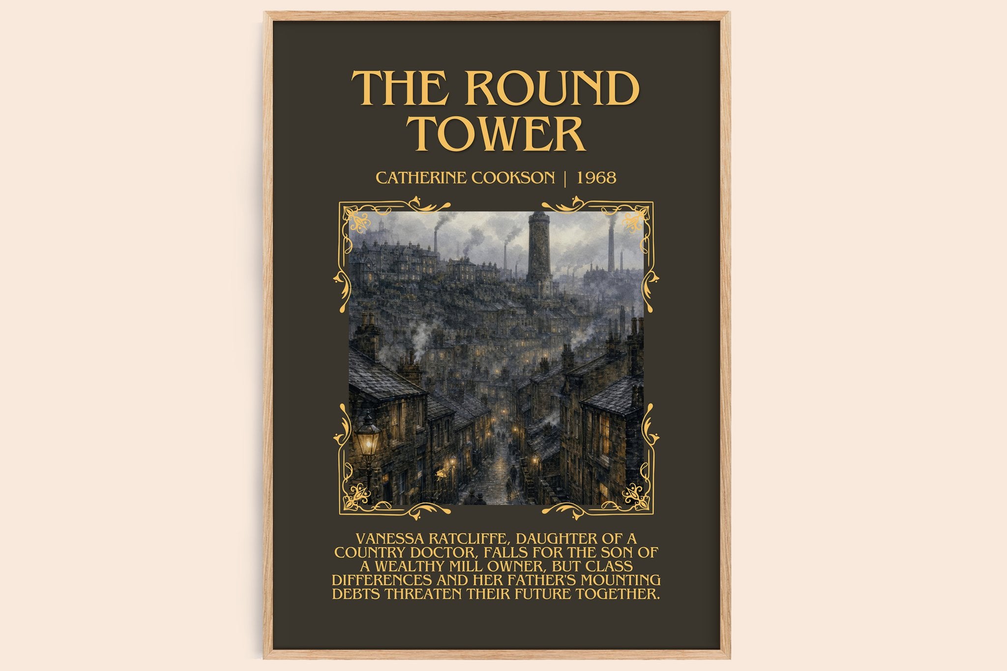 The Round Tower Minimalist Book Poster by Catherine Cookson