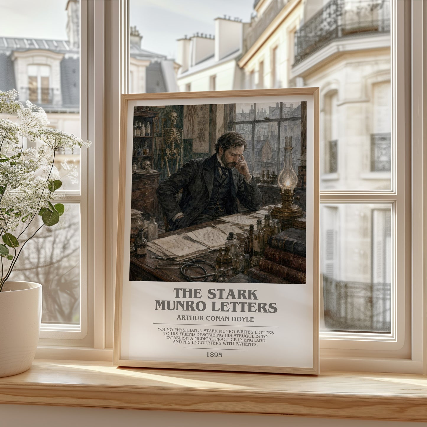 The Stark Munro Letters bookish poster colour and style options – Arthur Conan Doyle book art