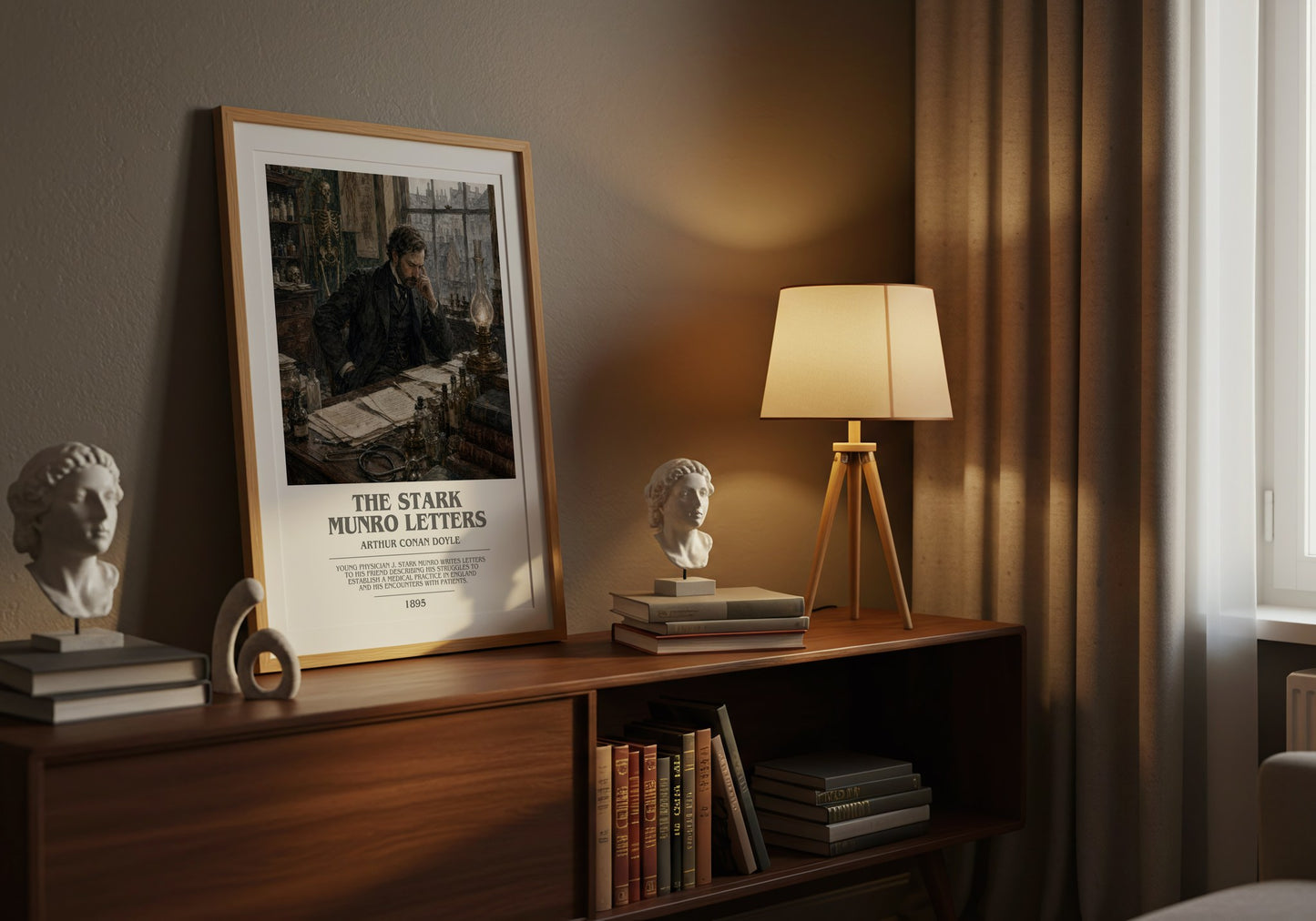 The Stark Munro Letters bookish book poster framed on wall – classic literature wall art