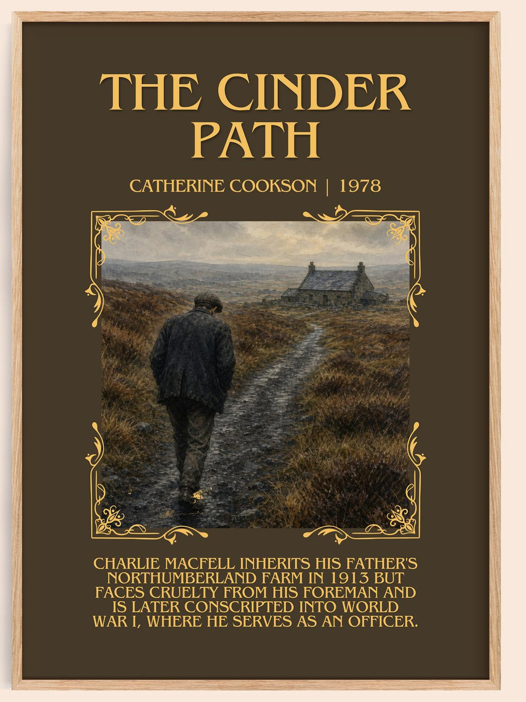 The Cinder Path Minimalist Book Poster by Catherine Cookson – book poster