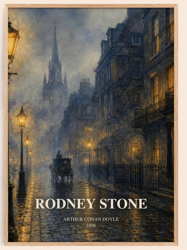 Rodney Stone Book Watercolour Illustration by Arthur Conan Doyle