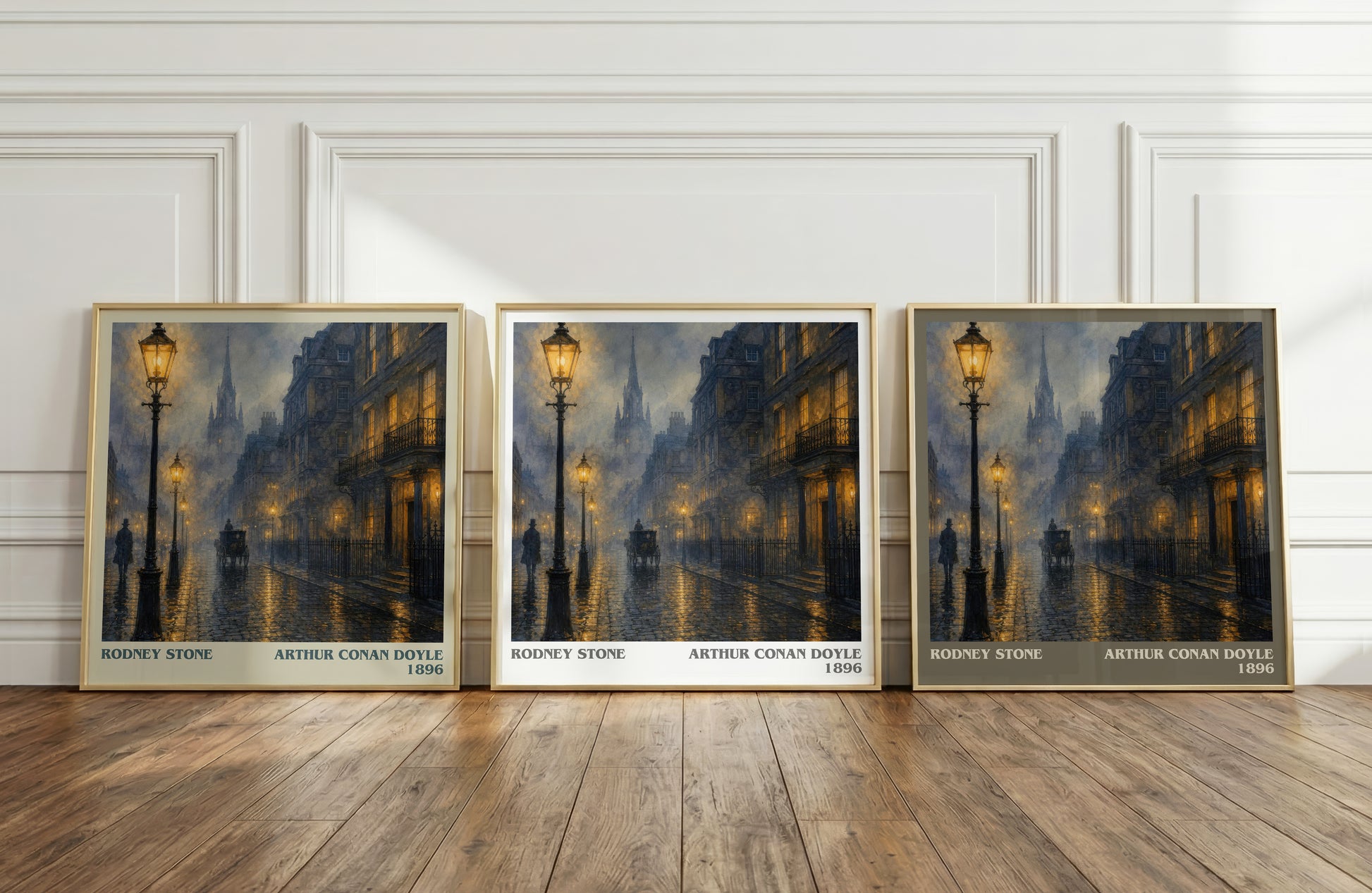 Rodney Stone literary art print colour and style options – Arthur Conan Doyle book art