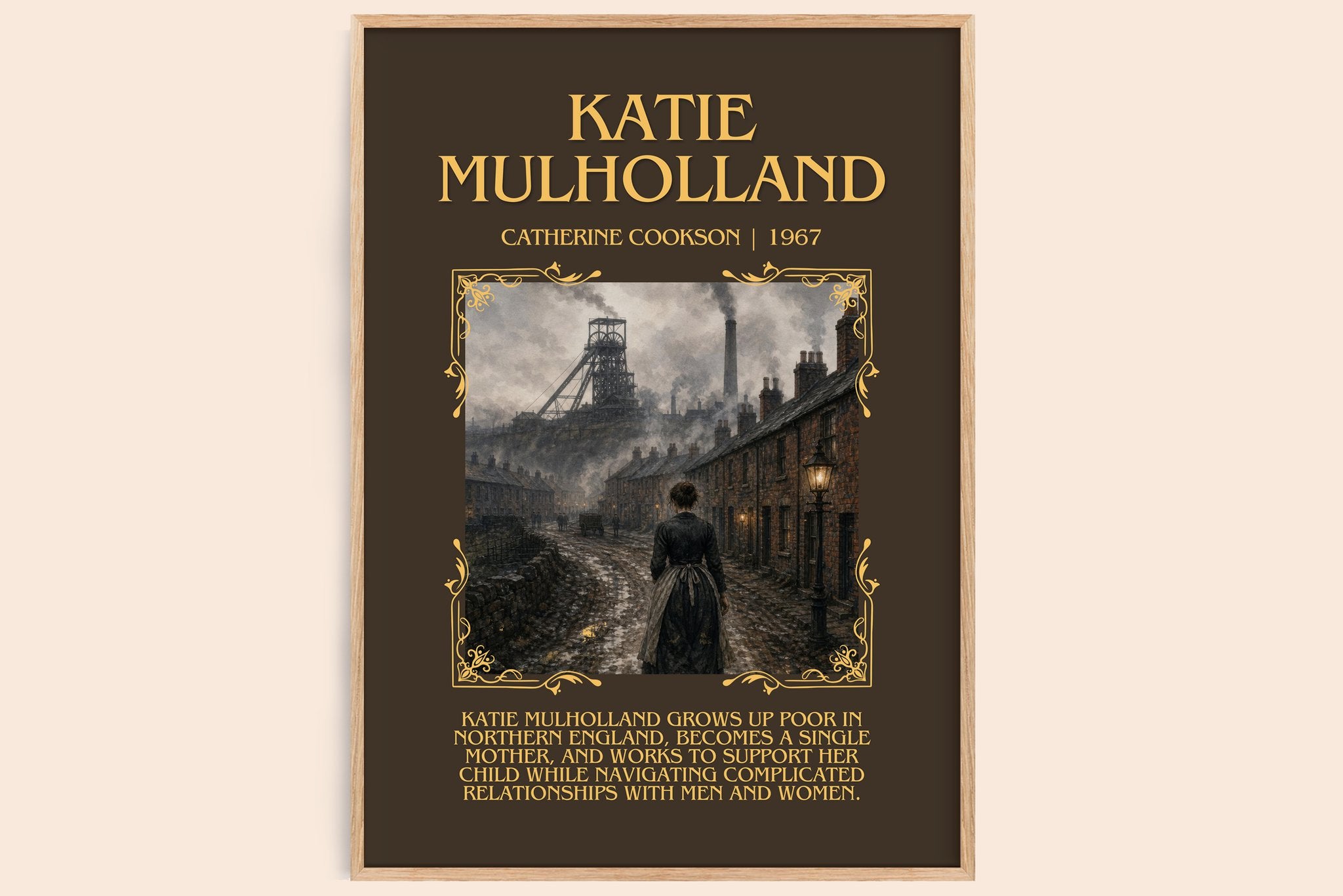 Katie Mulholland Minimalist Book Poster by Catherine Cookson