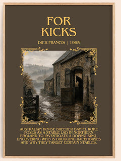 For Kicks Minimalist Book Poster by Dick Francis – image 1