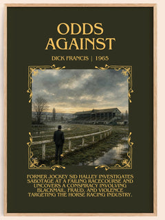 Odds Against Minimalist Book Poster by Dick Francis – image 1