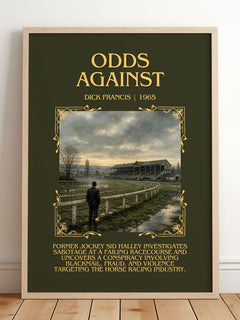 Odds Against Minimalist Book Poster by Dick Francis – image 2