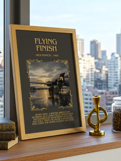 Flying Finish Minimalist Book Poster by Dick Francis – image 3