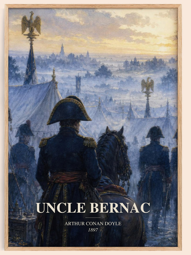Uncle Bernac Book Watercolour Illustration by Arthur Conan Doyle