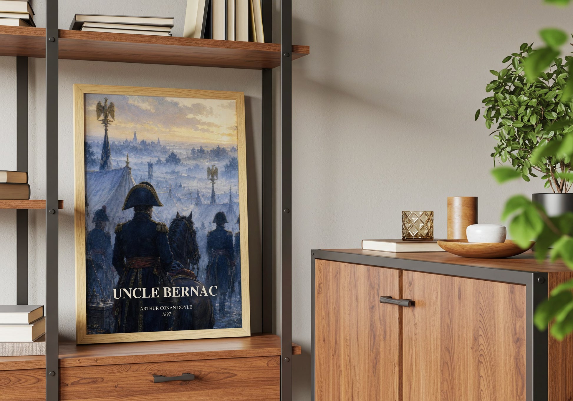 Uncle Bernac book watercolour illustration paper finish options – matte satin gloss