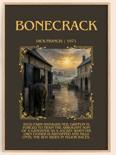 Bonecrack Minimalist Book Poster by Dick Francis – image 1