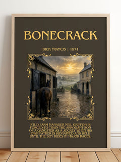 Bonecrack Minimalist Book Poster by Dick Francis – image 2