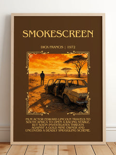 Smokescreen Minimalist Book Poster by Dick Francis – image 2