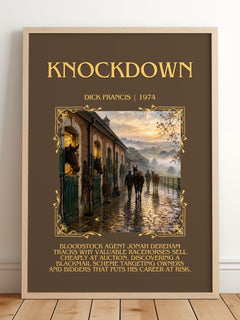 Knockdown Minimalist Book Poster by Dick Francis – image 2