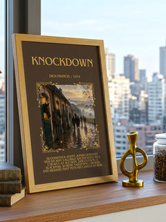Knockdown Minimalist Book Poster by Dick Francis – image 3