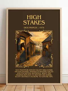 High Stakes Minimalist Book Poster by Dick Francis – image 2