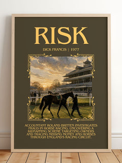 Risk Minimalist Book Poster by Dick Francis – image 2