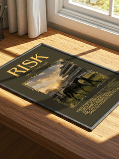 Risk Minimalist Book Poster by Dick Francis – image 4