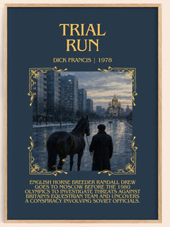Trial Run Minimalist Book Poster by Dick Francis – image 1