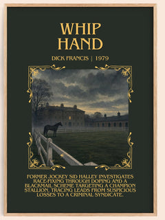Whip Hand Minimalist Book Poster by Dick Francis – image 1