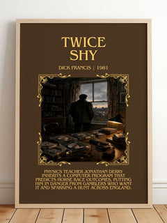 Twice Shy Minimalist Book Poster by Dick Francis – image 2
