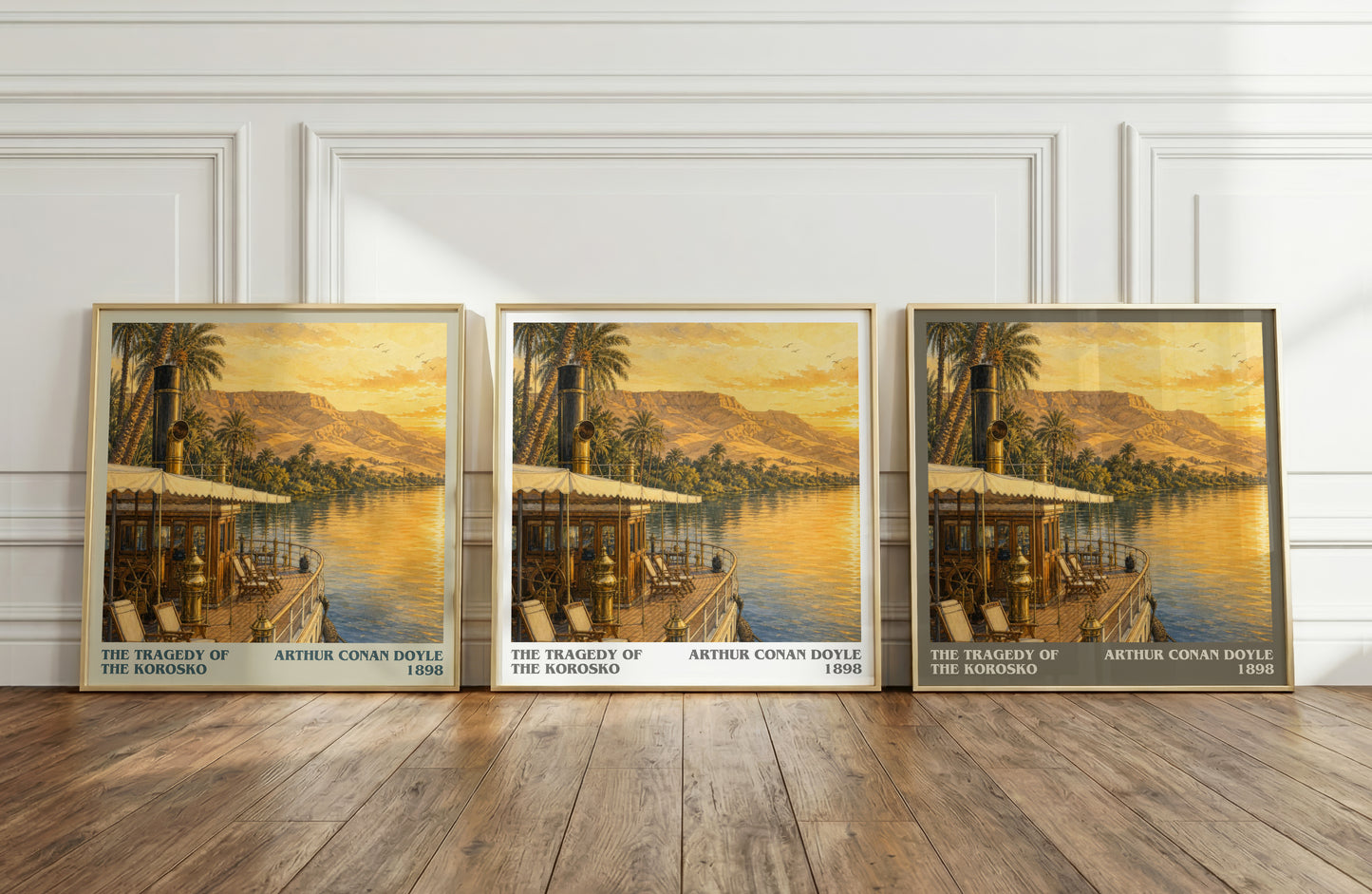 The Tragedy Of The Korosko literary art print colour and style options – Arthur Conan Doyle book art
