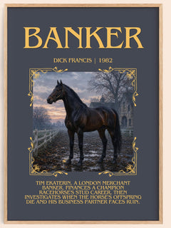 Banker Minimalist Book Poster by Dick Francis – image 1
