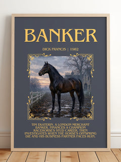 Banker Minimalist Book Poster by Dick Francis – image 2
